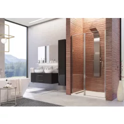   Zuhanyajtó, Aquatek YES B5 90x200 grape üveggel, jobbos kivitel