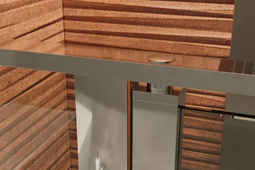 Zuhanyajtó, Aquatek YES B5 90x200 grape üveggel, jobbos kivitel