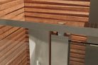 Zuhanyajtó, Aquatek YES B5 115x200 grape üveggel, balos kivitel