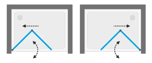 Zuhanyajtó, Aquatek YES B8 85x200 átlátszó üveggel