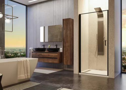 Zuhanyajtó, Aquatek YES BLACK B1 80x200