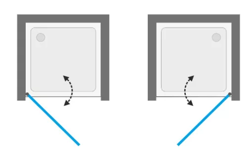 Zuhanyajtó, Aquatek YES BLACK B1 85x200