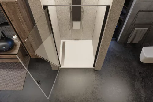 Zuhanyajtó, Aquatek YES BLACK B1 85x200