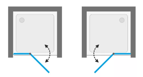 Zuhanyajtó, Aquatek YES BLACK B5 115x200
