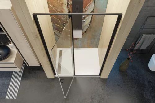 Zuhanyajtó, Aquatek YES BLACK B5 115x200