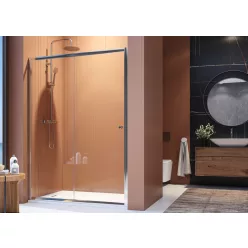 Zuhanyajtó, Aquatek FAMILY B2 125x190 átlátszó üveggel