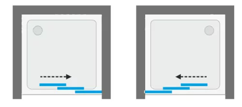 Zuhanyajtó, Aquatek ROYAL B3 120x185 chinchilla