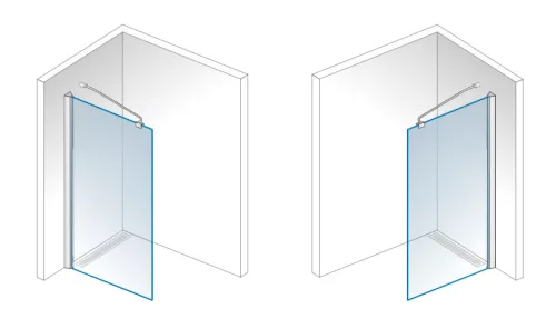 Walk-in, Aquatek OASIS BLACK F1 90x200