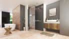Walk-in, Aquatek OASIS BLACK F1 100x200