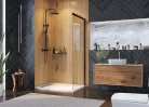 Zuhanyfal, Aquatek WELLNESS BLACK F1 75x200
