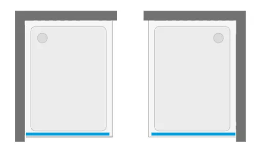 Zuhanyfal, Aquatek WELLNESS BLACK F1 90x200