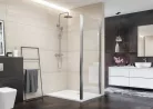 Zuhanyfal, Aquatek DYNAMIC F1 95x195 szatén-króm/grape üveg