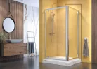 Zuhanyfal, Aquatek MASTER F1 100x185 króm/átlátszó üveggel