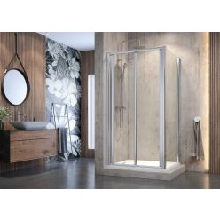 Zuhanyfal, Aquatek MASTER F6 90x185 átlátszó üveggel