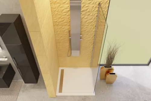 Zuhanyfal, Aquatek YES F1 110x200 átlátszó üveggel