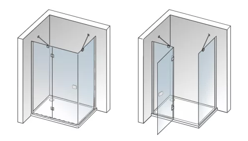 Zuhanykabin, Aquatek SMART R23 120x80 jobbos