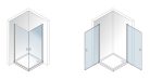 Zuhanykabin, Aquatek GLASS A2 90x90 króm+frost üveg