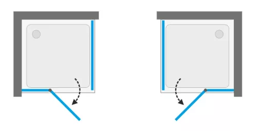 Zuhanykabin, Aquatek GLASS A3 90x90 króm+frost üveg