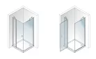 Zuhanykabin, Aquatek GLASS A3 90x90 króm+frost üveg