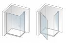 Zuhanykabin, Aquatek GLASS R10 100x80 króm+frost üveg