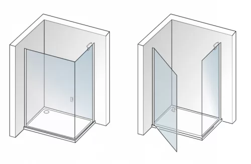 Zuhanykabin, Aquatek GLASS R10 100x80 króm+frost üveg
