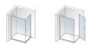 Zuhanykabin, Aquatek GLASS R11 100x80 króm+frost üveg