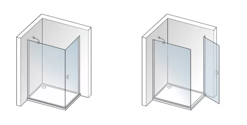 Zuhanykabin, Aquatek GLASS R11 100x80 króm+frost üveg