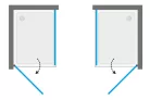 Zuhanykabin, Aquatek GLASS R31 120x90 króm+frost üveg