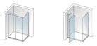 Zuhanykabin, Aquatek GLASS R33 120x90 króm+átlátszó üveg