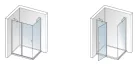 Zuhanykabin, Aquatek GLASS R33 120x90 króm+átlátszó üveg