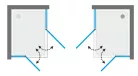 Zuhanykabin, Aquatek GLASS R24 120x80 króm+átlátszó üveg