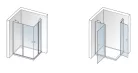 Zuhanykabin, Aquatek GLASS R24 120x80 króm+átlátszó üveg