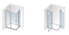 Zuhanykabin, Aquatek GLASS R34 120x90 króm+frost üveg