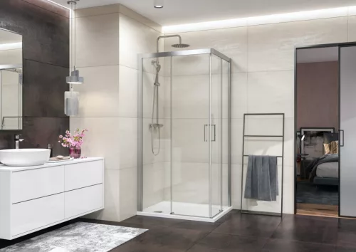 Zuhanykabin, Aquatek DYNAMIC R4 90x72 jobbos króm+grape üveg