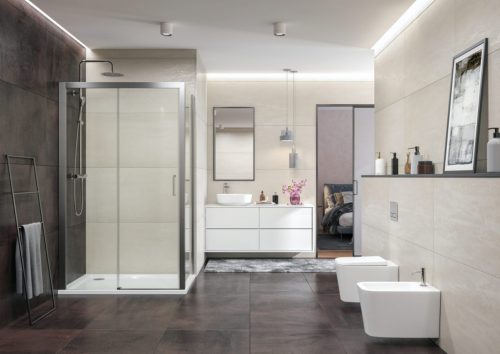Zuhanykabin, Aquatek DYNAMIC R33 120x90 balos króm+grape üveg