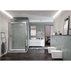   Zuhanykabin, Aquatek DYNAMIC R34 120x90 balos króm+frost üveg