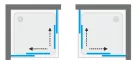 Zuhanykabin, Aquatek MASTER A4 80x80 króm+átlátszó üveg