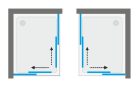 Zuhanykabin, Aquatek MASTER R14 100x80 króm+átlátszó üveg