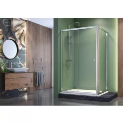   Zuhanykabin, Aquatek MASTER R23 120x80 króm+átlátszó üveg
