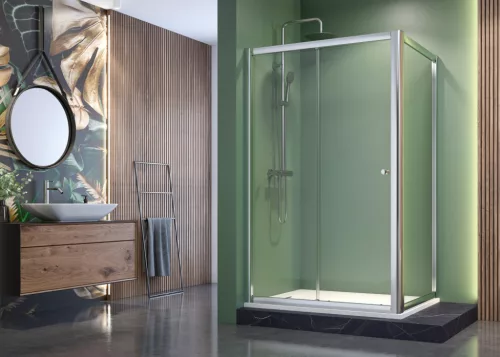 Zuhanykabin, Aquatek MASTER R33 120x90 króm+átlátszó üveg