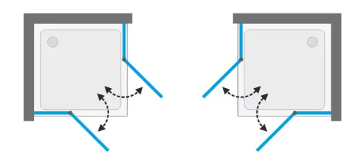 Zuhanykabin, Aquatek YES BLACK A4 90x90