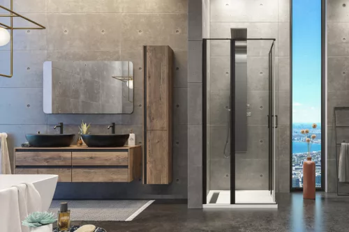 Zuhanykabin, Aquatek YES BLACK A4 90x90