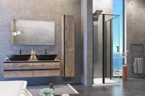 Zuhanykabin, Aquatek YES BLACK A4 90x90