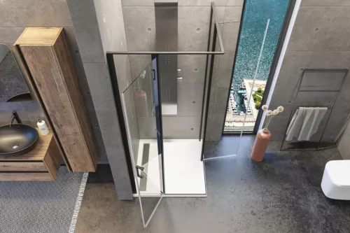 Zuhanykabin, Aquatek YES BLACK A4 90x90