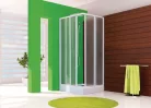 Zuhanykabin, Aquatek ROYAL A4 80x80 fehér+chinchilla üveg