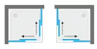 Zuhanykabin, Aquatek ROYAL A4 80x80 fehér+chinchilla üveg