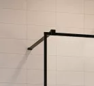 Walk-in, Radaway Modo New Black I Factory Walk-in fekete zuhanyfal 130 átlátszó