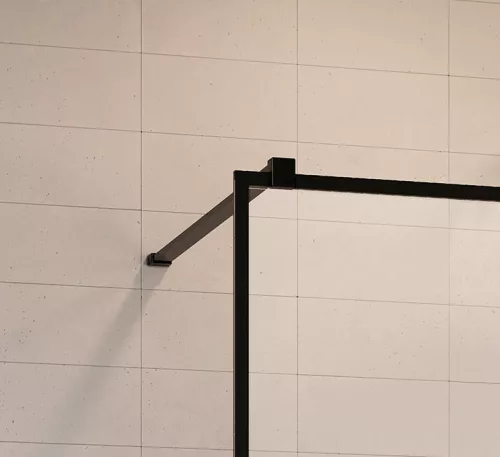 Walk-in, Radaway Modo New Black I Frame Walk-in fekete zuhanyfal 120 átlátszó