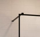 Walk-in, Radaway Modo New Black I Frame Walk-in fekete zuhanyfal 140 átlátszó