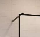 Walk-in, Radaway Modo New Black I Frame Walk-in fekete zuhanyfal 150 átlátszó